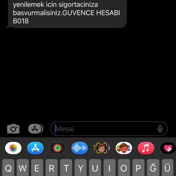 Güvence Hesabı Spam Mesaj Gönderildi