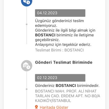 MNG Kargo Bostancı Şubesi Yanlış Bilgi Veriyor Ve Kargomu Kaybettiler