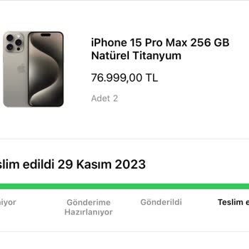 Apple Teslim Edilmeyen Sipariş