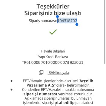 Beko İnternet Sitesinden Aldığım Ürün Gözükmüyor