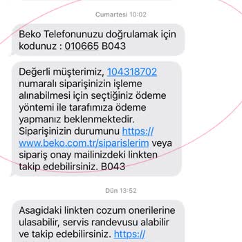 Beko İnternet Sitesinden Aldığım Ürün Gözükmüyor