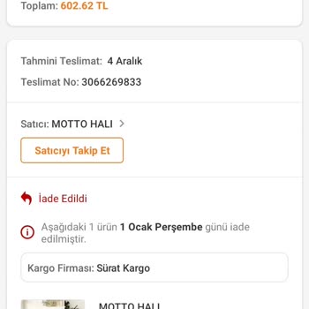 Trendyol Nedeni Belirsiz Ürün İptali