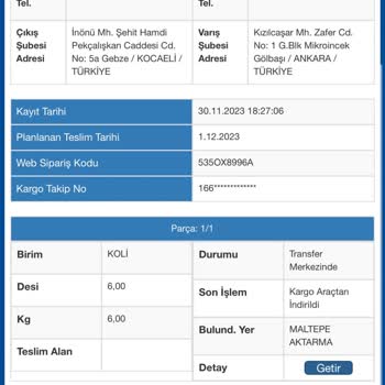 Sürat Kargo Kargo Durumu Güncellenmiyor