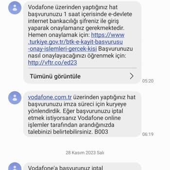 Vodafone Hat Taşıma Kasım Ayı Kampanyası