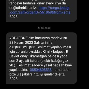 Vodafone Numara Taşıyamama Sonucunda Sözleşmenin Bitmesi