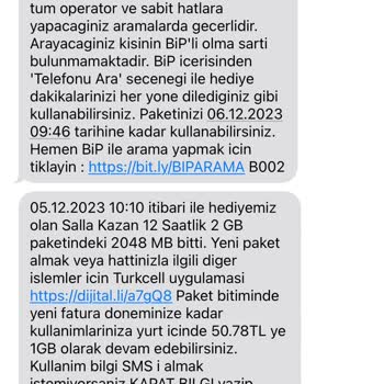 Turkcell İnterneti Açmadığım Halde İnternetim Gidiyor Ve Paket Aşımı Yapılıyor