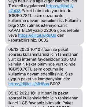 Turkcell İnterneti Açmadığım Halde İnternetim Gidiyor Ve Paket Aşımı Yapılıyor