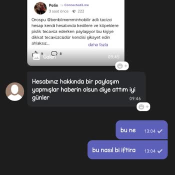 Connected2.me Hesabım Hakkında İftira