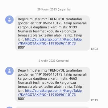 Trendyol Kargo Teslimatta Gecikme