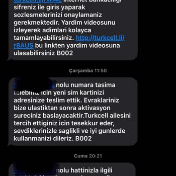 Turkcell Hat Taşıma Mağduruyum