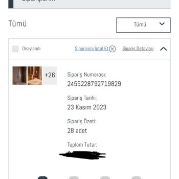 Madame Coco Siparişim İptal Edildi