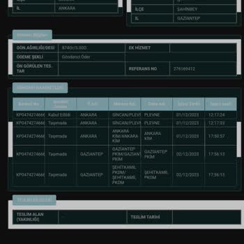 PTT Kargo PTT Şahinbey Kargo Sorunları