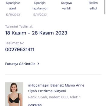 Penti Ürün Teslimatı Yapmaması