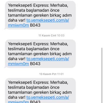 Yemeksepeti 20 Dakika Sonra Sipariş İptali