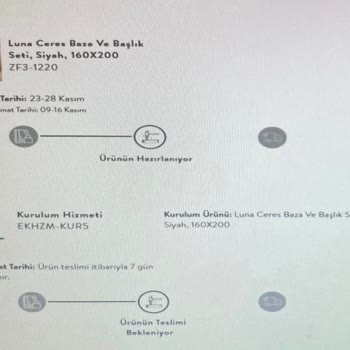 Vivense Baza+Başlık Teslim Edilmedi!