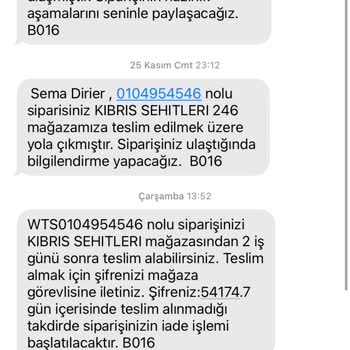 Watsons Ödemesini Yaptığım Ürünlerim 1 Aydır Teslim Edilmedi