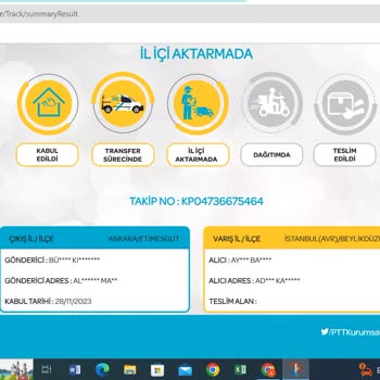 PTT Kargo İstanbul Kıraç Dağıtım Merkezi Kargomu Teslim Etmiyor