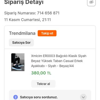 Hepsiburada Siparişi Tedarik Edemedi