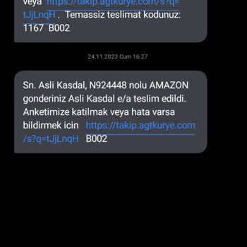 AGT Kurye (aynigunteslim.com) Kurye Ve Müşteri Hizmetleri İlgisizliği