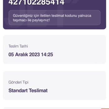 English Home Teslim Etmediği Siparişi Teslim Edildi Gösteriyor.