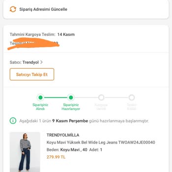 Trendyol Sipariş Kargo Süreci