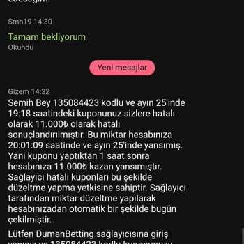 Dumanbet Hesabımda Kazanç Sağladığım Para Çekildi