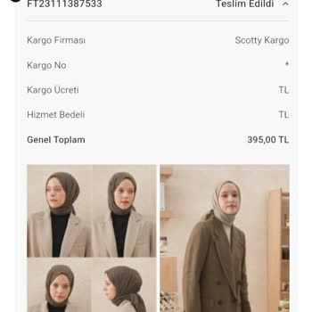 Fresh Scarfs Şal İadeyi Vermeme