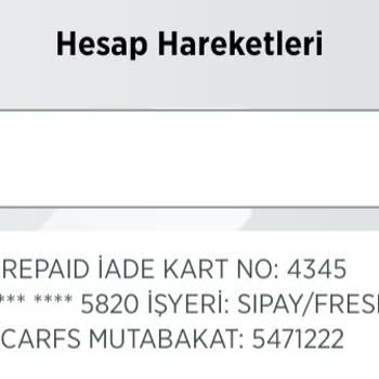 Fresh Scarfs Şal İadeyi Vermeme