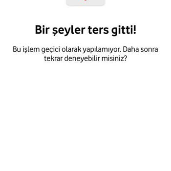 Vodafone Hat Taşıma Hatası