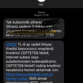 TEB Müşteri Toplamak İçin 0 Faizli Asılsız Reklam