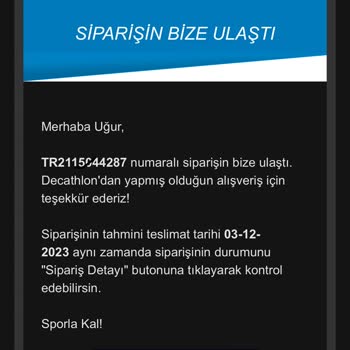 Decathlon Ürün Teslim Süreci Ve Mağduriyet