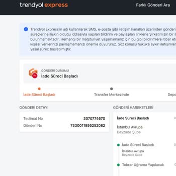 Trendyol Express Sipariş No: 8034415195 Trendyol Kargo