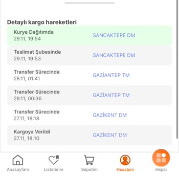 Sendeo Geciken Kargo Ve İletişim Sorunu