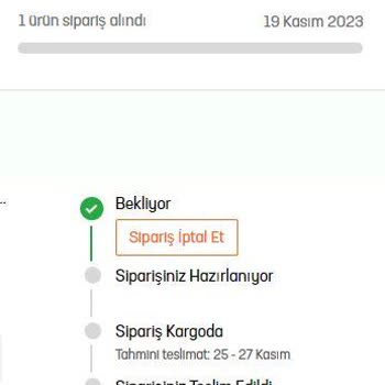 In Street Ürünün Teslim Edilmemesi