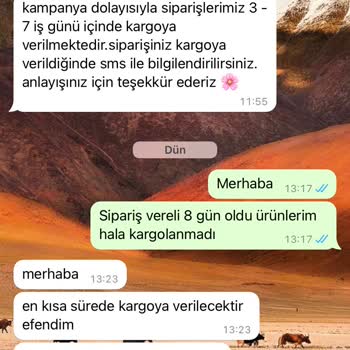 Limoya Ayakkabı Ürünüm Kargoya Verilmedi