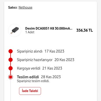 Dexim Siparişim Teslim Edildi Diye Yazıyor Lakin Bana Ulaşmadı