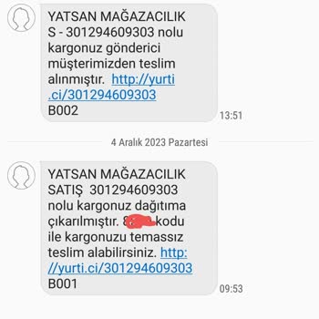 Yurtiçi Kargo'nun Kargoyu Tarafıma Ulaştırmaması