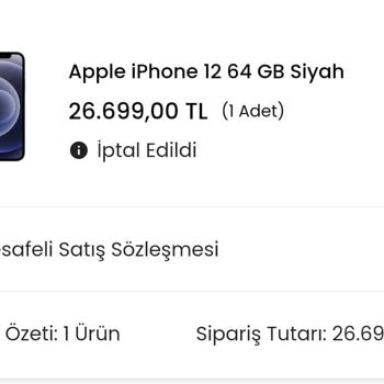 EasyCep'ten Sipariş Edip İptal Ettiğim Ürün Tutarı İade Edilmiyor!