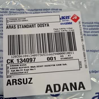 Aras Kargo Gönderilerimi Dağıtım Ve Teslim Yapmadan Geri Gönderiyor.