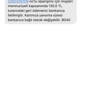 Trendyol Yemek Üzerinden Verilen Sipariş Hk.