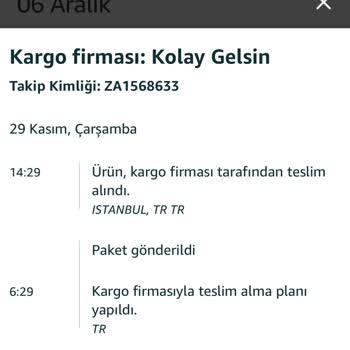 Kolay Gelsin Urunu Teslim Etmiyor.