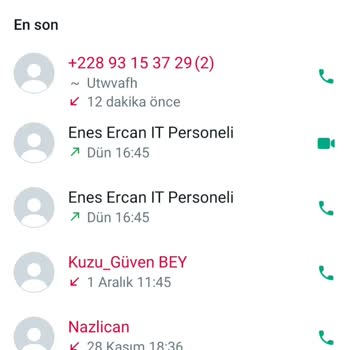 WhatsApp Yabancı Numara