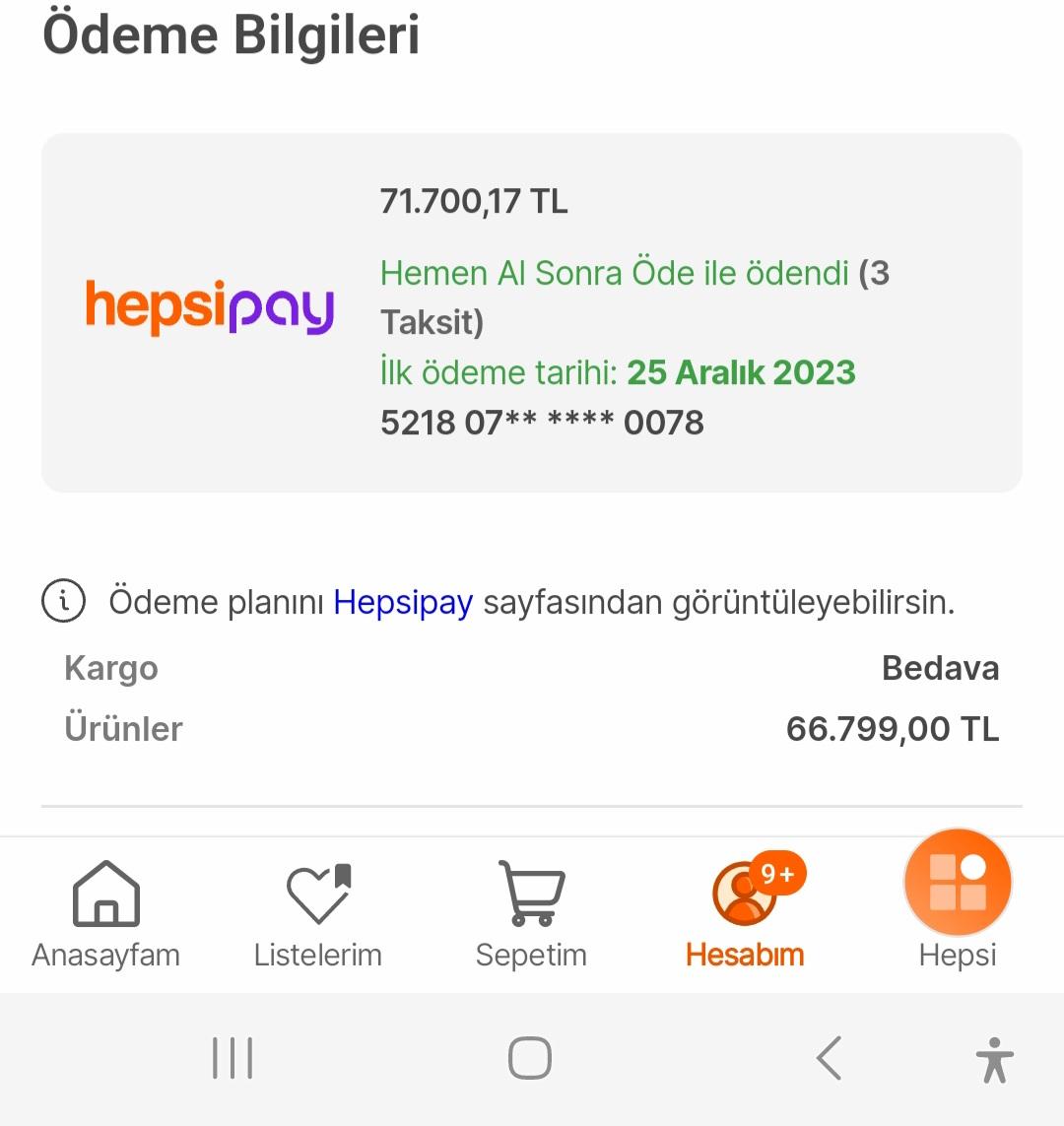 Hepsiburada Kampanya Ödemesi Uyumsuzluğu Şikayetvar
