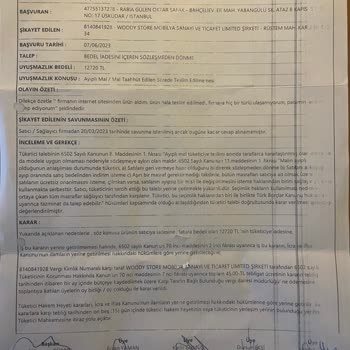 Woody Kid Store Sipariş Yatağımın Gönderilmemesi.