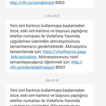 Vodafone Hat Taşımayı Yapamıyor.