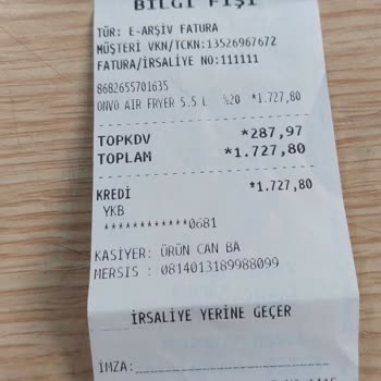 Onvo Kalitesiz Ürün Hayal Kırıklığı Yarattı
