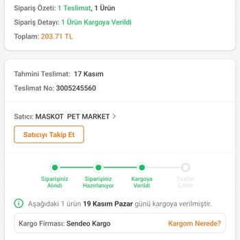 Sendeo Kargo Firmasının Ürünümü Esir Tutması, Verdiği Zarar