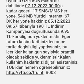 Vodafone Haksiz Kazanç Elde Etmesi