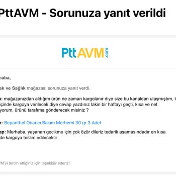 Bebekvesaglik.com  Teslimat Gecikti