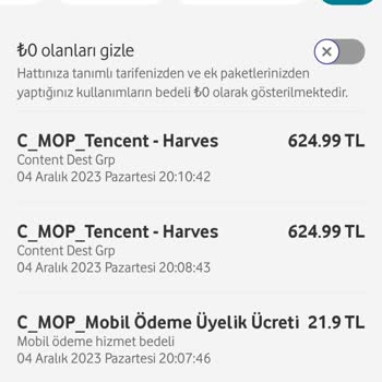 Vodafone Payguru Bilgim Dışında Ücret Kesildi!
